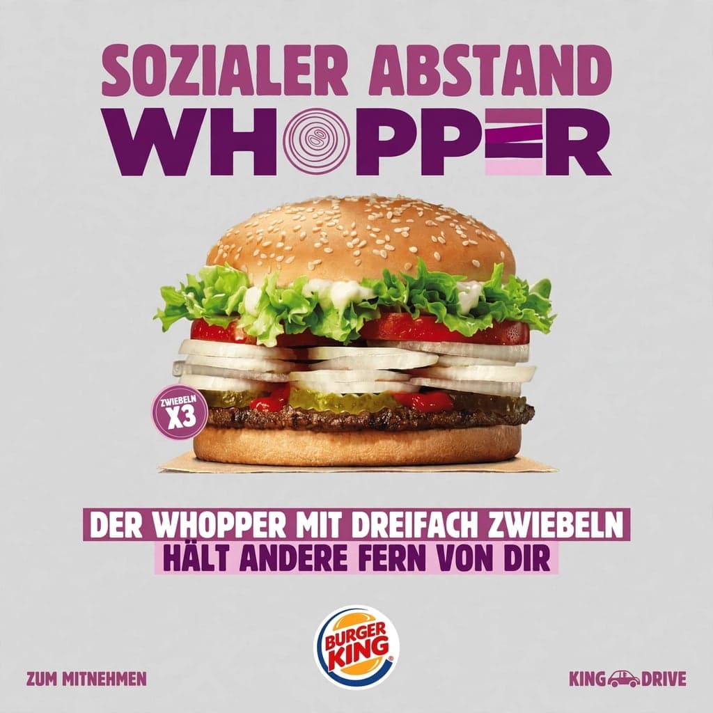 Product advertisement in German