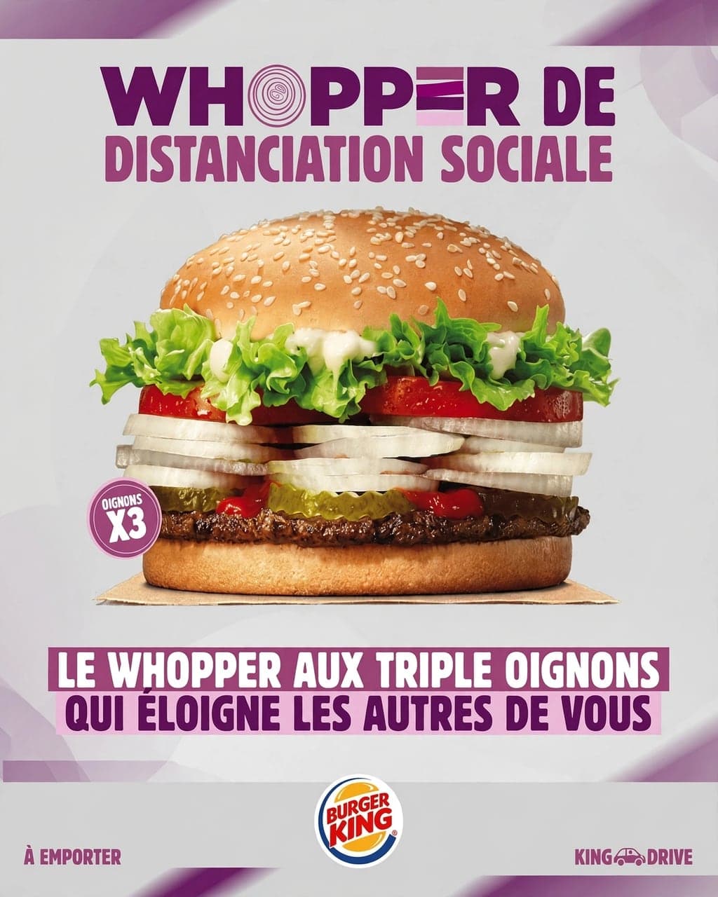 Burger King ad in French, 4:5 format