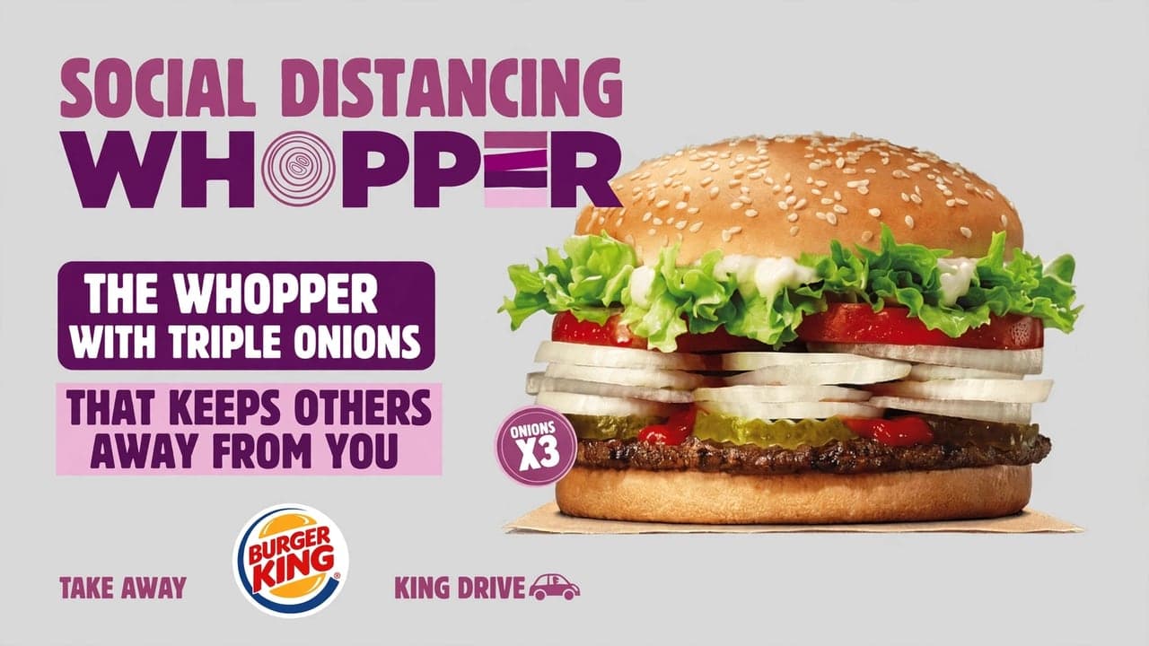 Burger-King-Anzeige auf Englisch, Format 16:9